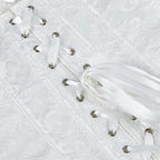 Corset blanc de style steampunk
