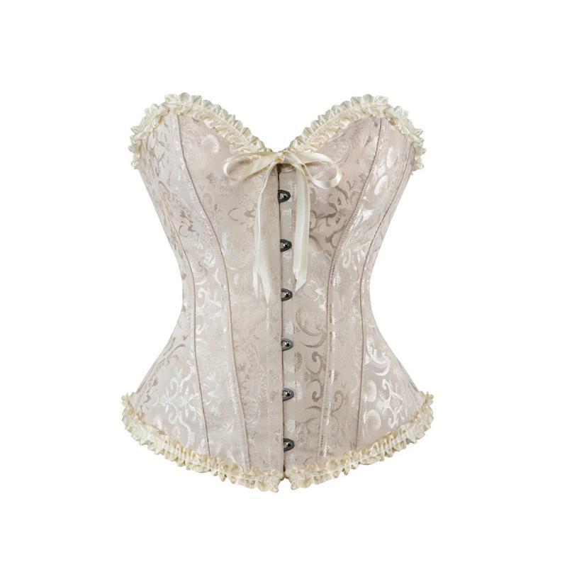Corset brocart d’inspiration steampunk