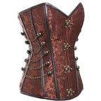 Corset brun d’inspiration steampunk