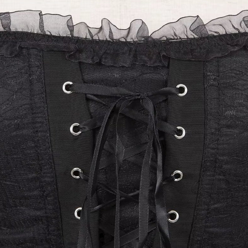 Corset de style steampunk à lacets
