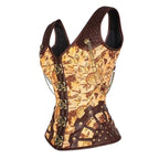 Corset d’inspiration steampunk couleur dorée
