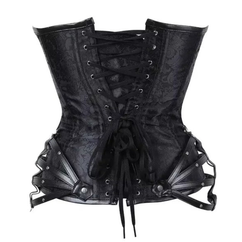 Corset d’inspiration steampunk gothique