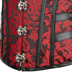 Corset d’inspiration steampunk rouge