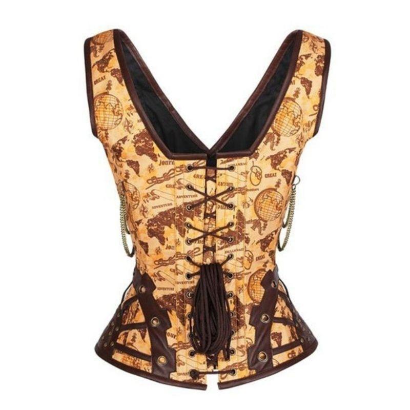 Corset doré de style steampunk