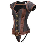Corset en cuir au look steampunk