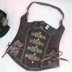 Corset en simili style steampunk