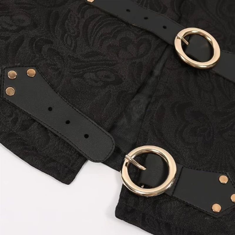 Corset façon gilet steampunk rétro