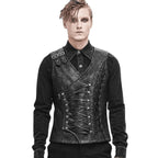Corset homme asymétrique au style steampunk