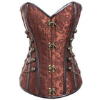 Corset marron au style steampunk