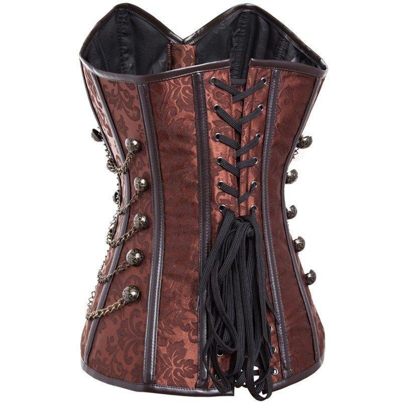 Corset marron d’inspiration steampunk