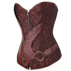 Corset marron d’inspiration steampunk vintage