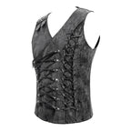 Corset masculin steampunk de coupe asymétrique