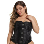 Corset noir de style steampunk