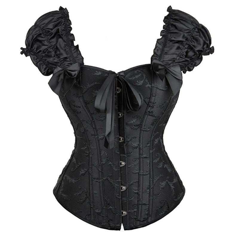 Corset noir de style victorien