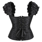 Corset noir d’inspiration victorienne