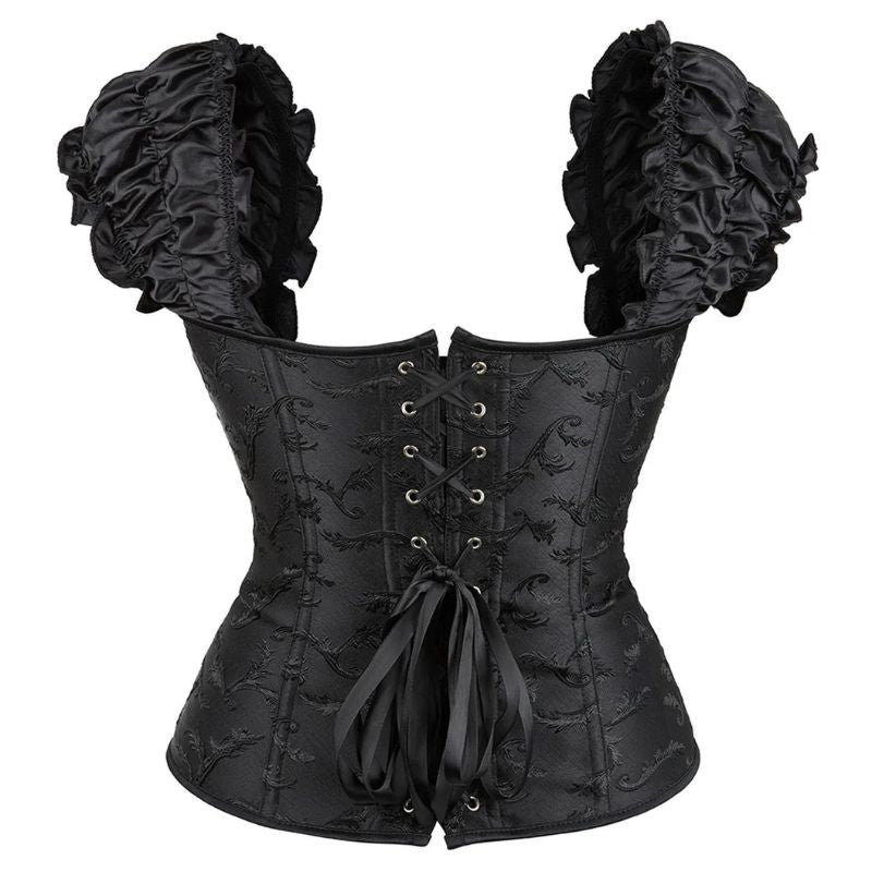 Corset noir d’inspiration victorienne