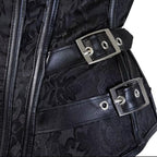 Corset noir esprit steampunk