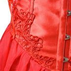 Corset pour femme rouge au style rétro
