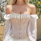 Corset Renaissance féminin de tendance steampunk