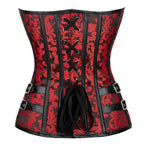 Corset rouge au style steampunk