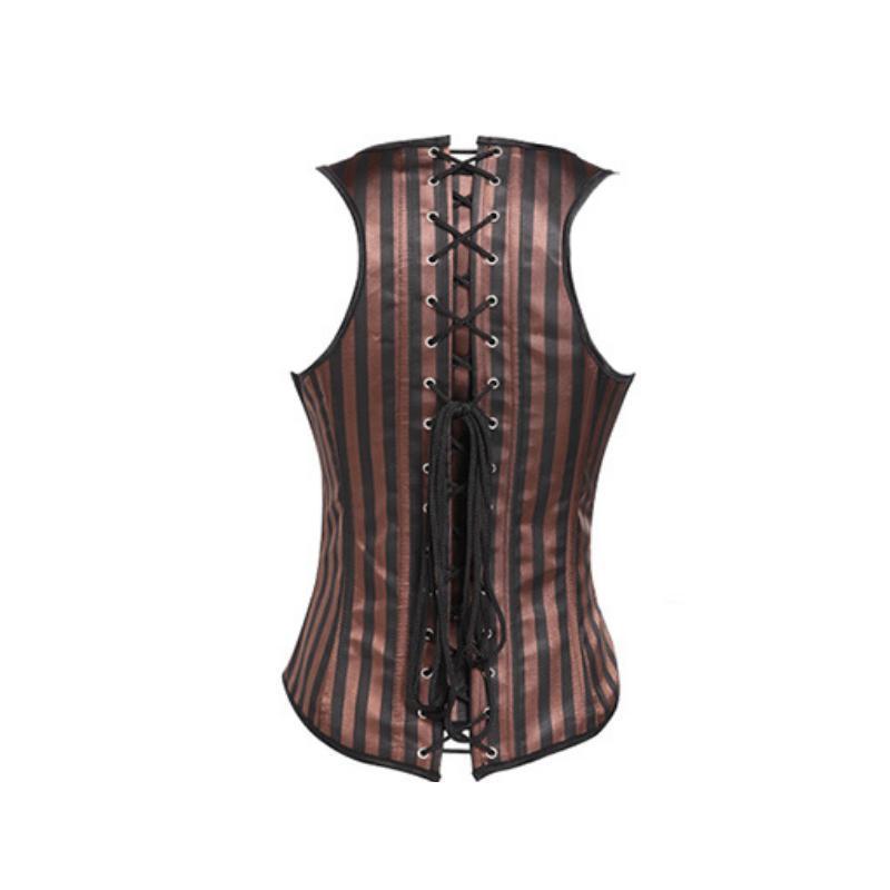 Corset sous-poitrine à l’esthétique steampunk