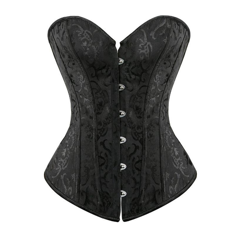 Corset steampunk à effet brocart
