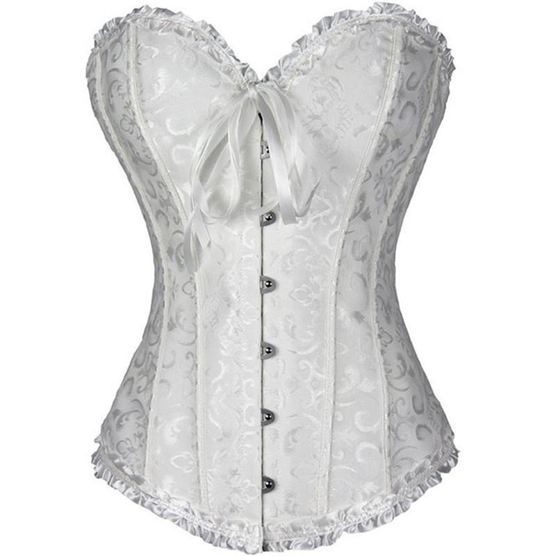 Corset steampunk au coloris blanc