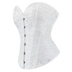 Corset steampunk de couleur blanche