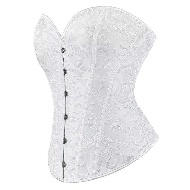 Corset steampunk de couleur blanche