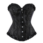 Corset steampunk en brocart