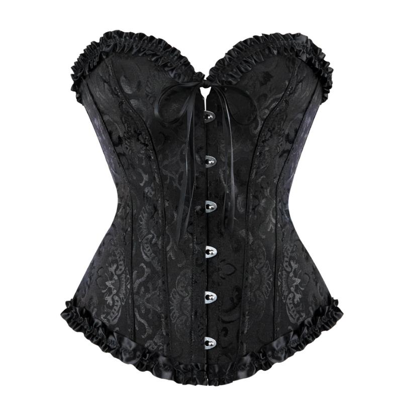 Corset steampunk en brocart