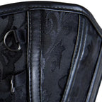 Corset steampunk en noir