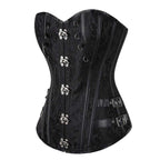 Corset style steampunk de couleur noire