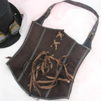 Corset style steampunk fabriqué en simili