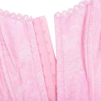Corset vintage rose de style steampunk