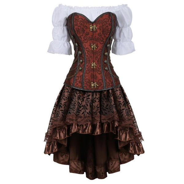 Costume avec corset steampunk