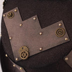 Couvre-chef marron au style steampunk