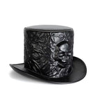 Couvre-chef rétrofuturiste avec skull