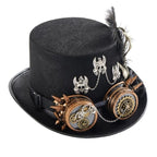 Couvre-chef tête de mort de style steampunk