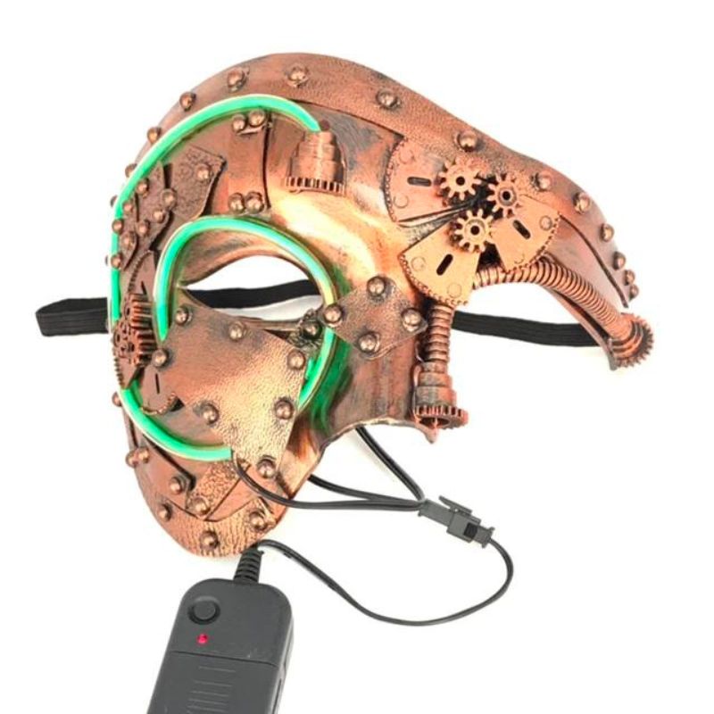 Demi-masque à l’allure steampunk