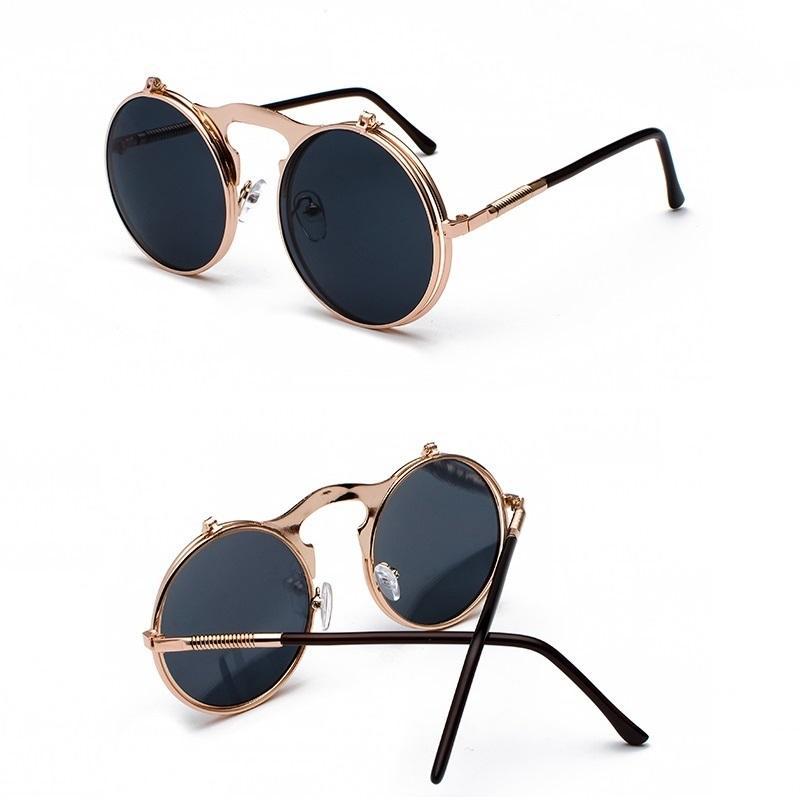Double verre sur lunettes steampunk
