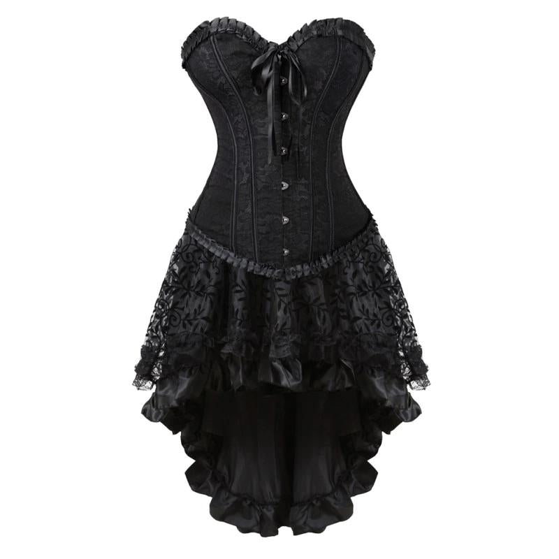 Ensemble gothique corset et jupe