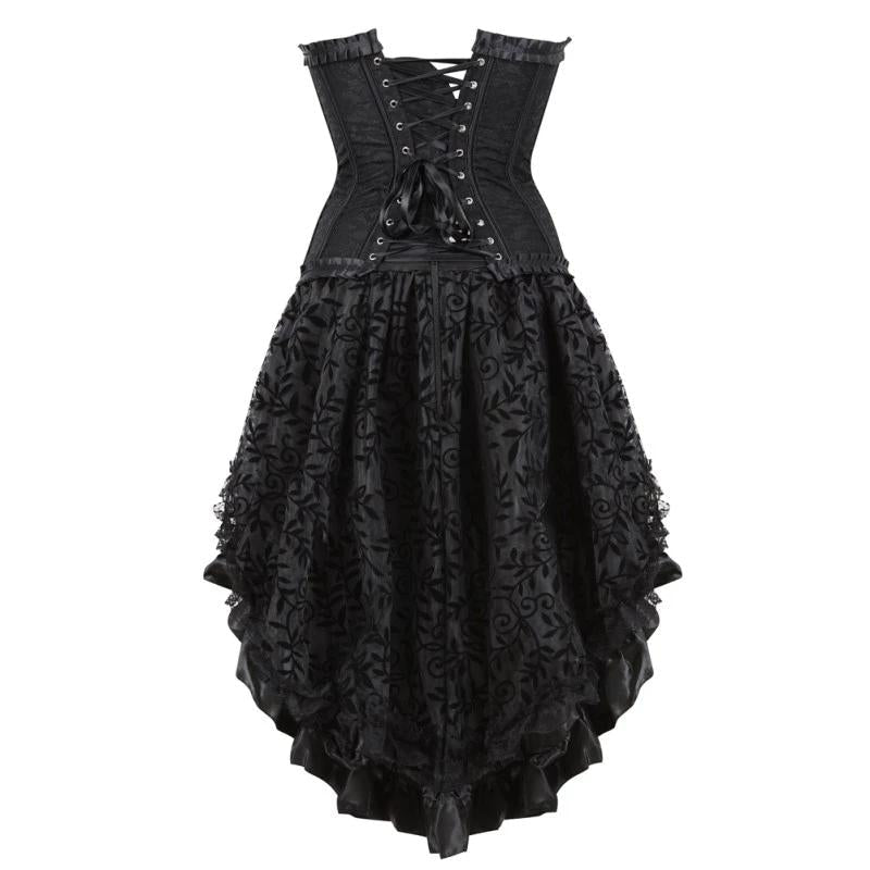 Ensemble jupe et corset gothiques