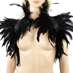 Épaulettes ornées de plumes