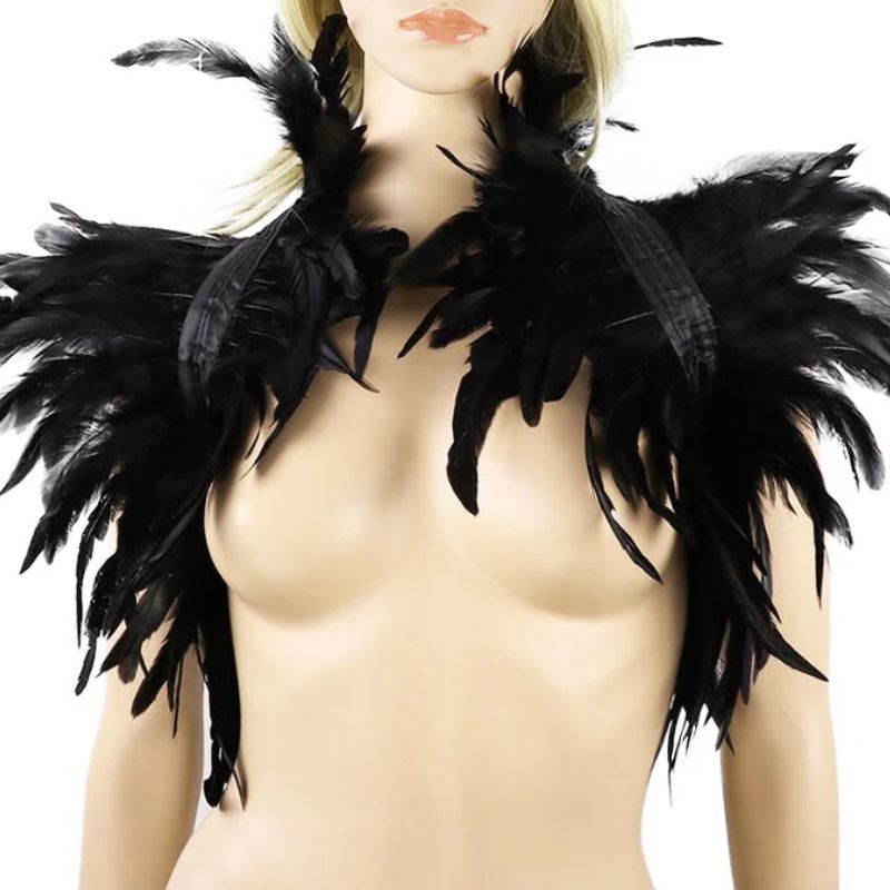 Épaulettes ornées de plumes