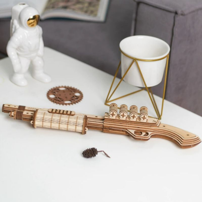 Fusil steampunk en maquette