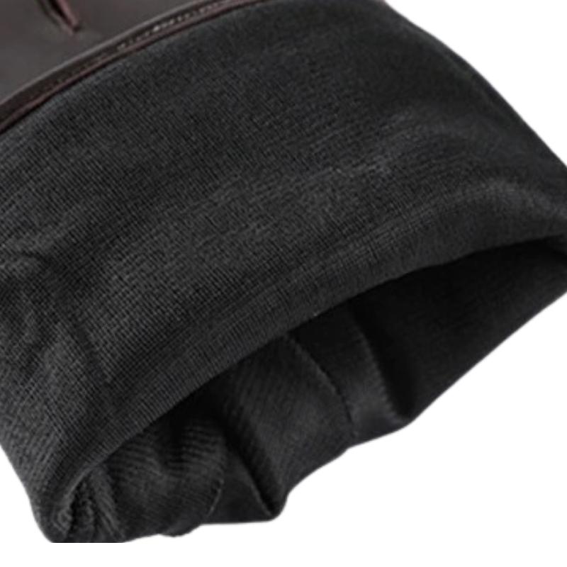Gant en cuir brun pour homme