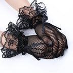 Gant en dentelle de couleur noire