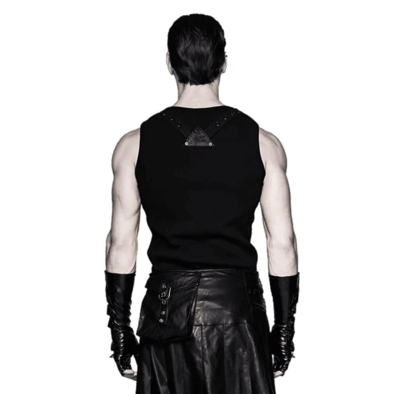 Gant masculin gothique conçu en PU