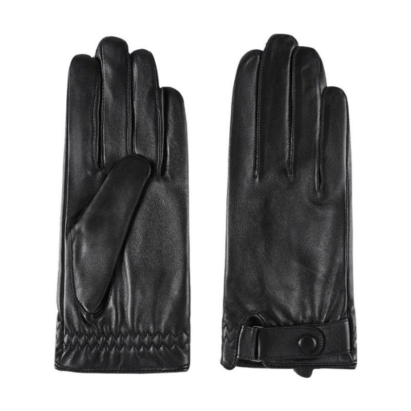 Gant pour homme en cuir noir